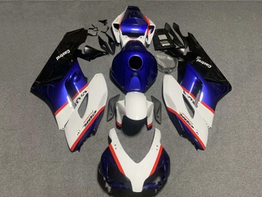 Best 2004-2005 Honda CBR1000RR Motorcycle Fairings - White Blue Red Castrol UK