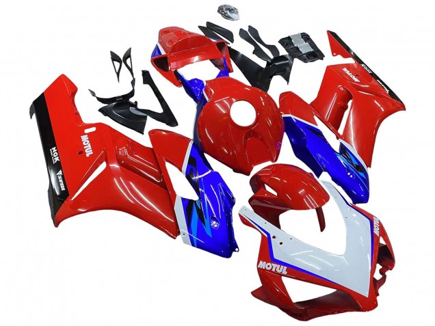 2004-2005 Honda CBR1000RR Motorcycle Fairings - Red Blue White Black Motul UK