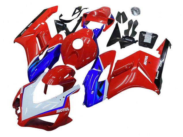 2004-2005 Honda CBR1000RR Motorcycle Fairings - Red Blue White Black Motul UK