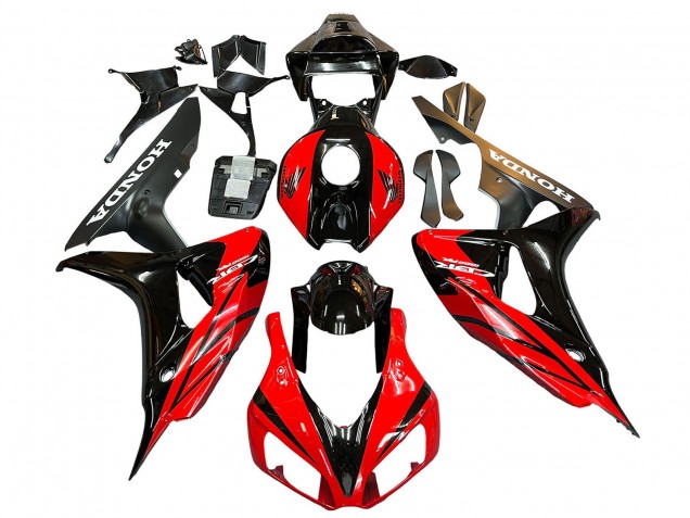 2006-2007 Honda CBR1000RR Motorcycle Fairing - Blue Glossy Black UK