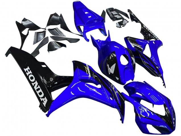 2006-2007 Honda CBR1000RR Motorcycle Fairings - Blue Glossy Black UK