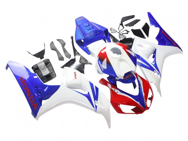 2006-2007 Honda CBR1000RR Motorcycle Fairing - White Red Blue HRC UK