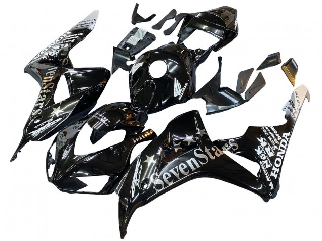 2006-2007 Honda CBR1000RR Motorcycle Fairings - Glossy Black Gold SevenStars UK