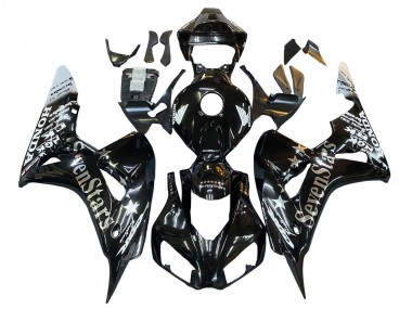 Best 2006-2007 Honda CBR1000RR Motorcycle Fairings - Glossy Black Gold SevenStars UK