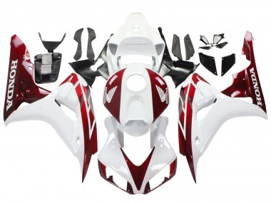 Best 2006-2007 Honda CBR1000RR Motorcycle Fairings - White Red UK