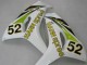 2006-2007 Honda CBR1000RR Motorcycle Fairings - White Green Glossy Black Hannspree 52 UK