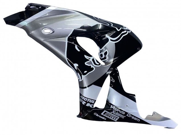 2006-2007 Honda CBR1000RR Motorcycle Fairings - Silver Glossy Black Red Bull UK