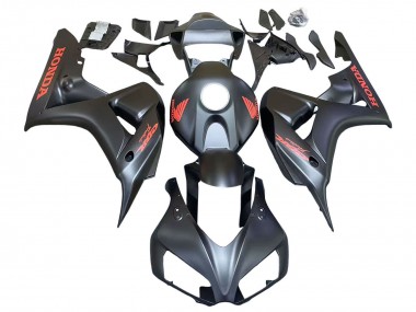Best 2006-2007 Honda CBR1000RR Motorcycle Fairings - Matte Black Red Decals UK
