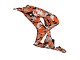 2006-2007 Honda CBR1000RR Motorcycle Fairings - Black Orange Silver Camouflage UK