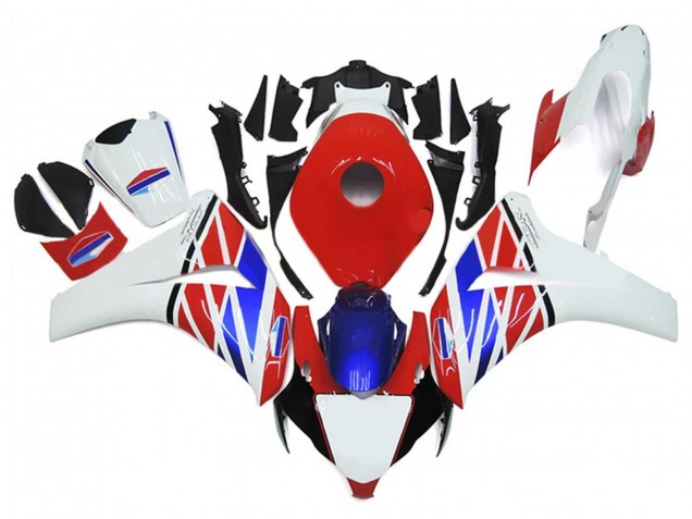 2006-2007 Honda CBR1000RR Motorcycle Fairings - White Red Blue UK