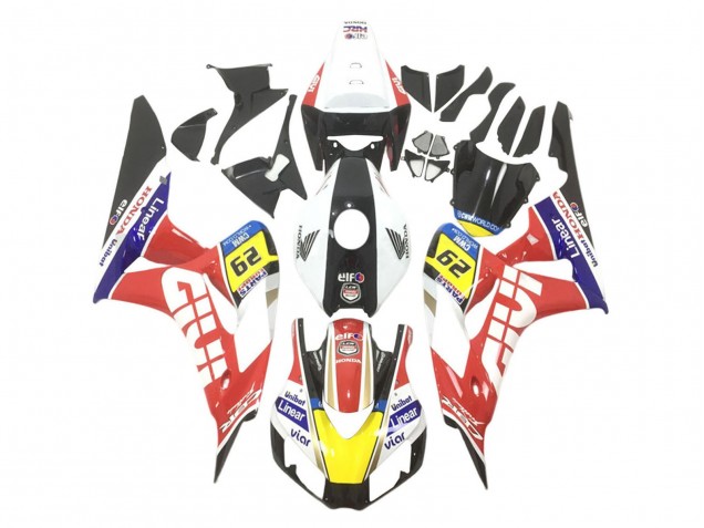 2006-2007 Honda CBR1000RR Motorcycle Fairings - White Red Yellow Blue Black Givi Elf UniBat 29 UK