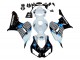 2006-2007 Honda CBR1000RR Motorcycle Fairing - White Blue Glossy Black UK