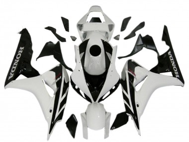 Best 2006-2007 Honda CBR1000RR Motorcycle Fairing Kits - White Glossy Black UK