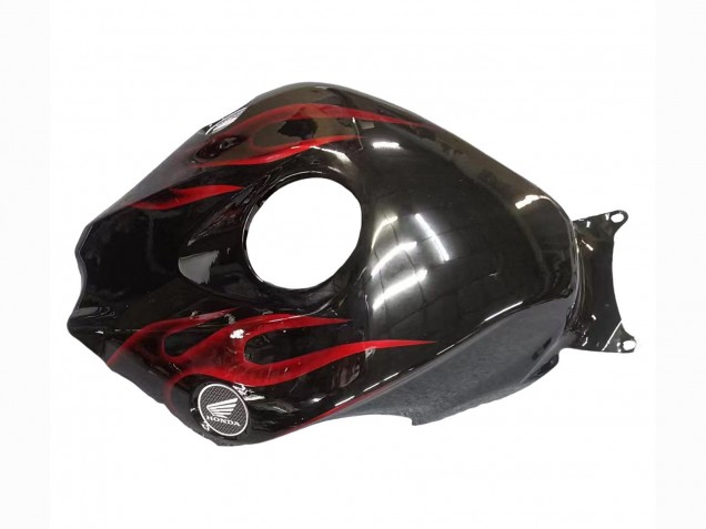 2008-2011 Honda CBR1000RR Motorcycle Fairing - Glossy Black Red Flame UK