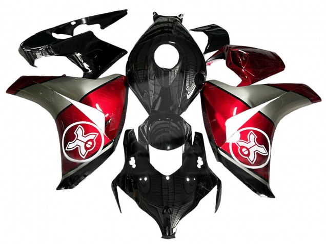 2008-2011 Honda CBR1000RR Motorcycle Fairings - Grey Red Glossy Black UK