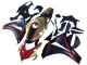 2008-2011 Honda CBR1000RR Motorcycle Fairings - Gold Red Glossy Black UK