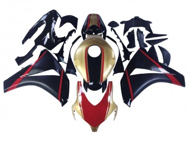 Best 2008-2011 Honda CBR1000RR Motorcycle Fairings - Gold Red Glossy Black UK