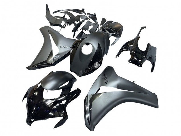 2008-2011 Honda CBR1000RR Motorcycle Fairings - Grey Glossy Black UK