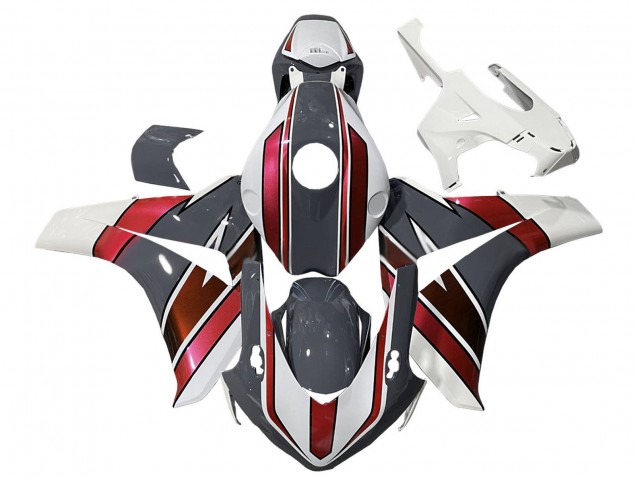 2008-2011 Honda CBR1000RR Motorcycle Fairings - White Red Grey UK