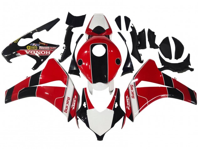 2008-2011 Honda CBR1000RR Motorcycle Fairings - Red White Glossy Black Racing UK