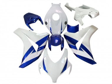 Best 2008-2011 Honda CBR1000RR Motorcycle Fairings - White Blue UK