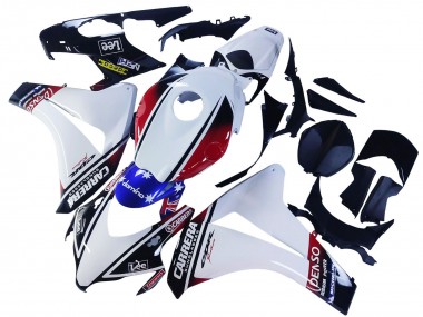 Best 2008-2011 Honda CBR1000RR Motorcycle Fairings - White Red Blue Black Star Lee Carrera UK