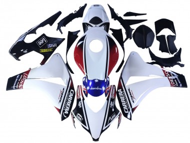 Best 2008-2011 Honda CBR1000RR Motorcycle Fairings - White Red Blue Black Star Lee Carrera UK