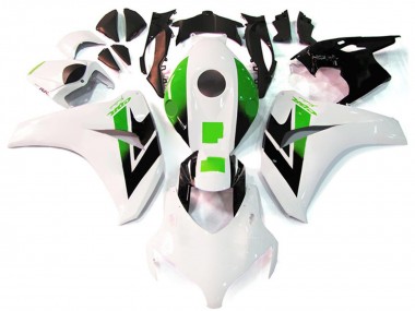 Best 2008-2011 Honda CBR1000RR Motorcycle Fairing - White Green Glossy Black UK