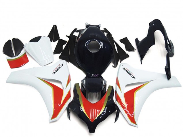 2008-2011 Honda CBR1000RR Motorcycle Fairing - White Red Glossy Black UK