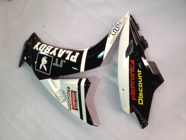 2012-2016 Honda CBR1000RR Motorcycle Fairings - White Glossy Black Rizoma Playboy UK