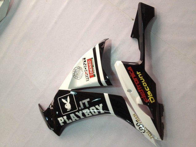 2012-2016 Honda CBR1000RR Motorcycle Fairings - White Glossy Black Rizoma Playboy UK