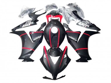Best 2012-2016 Honda CBR1000RR Motorcycle Fairings - Black Carbon Fiber Red UK
