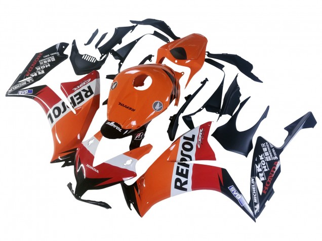 2012-2016 Honda CBR1000RR Motorcycle Fairings - Orange White Red Repsol UK