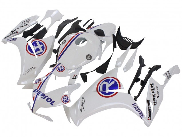 2012-2016 Honda CBR1000RR Motorcycle Fairings - White Blue Red Repsol UK