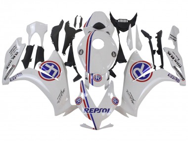Best 2012-2016 Honda CBR1000RR Motorcycle Fairings - White Blue Red Repsol UK