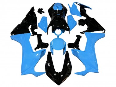 Best 2017-2023 Honda CBR1000RR Motorcycle Fairings - Blue Glossy Black UK