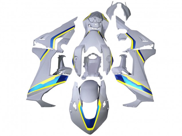 2017-2023 Honda CBR1000RR Motorcycle Fairings - White Blue Yellow UK