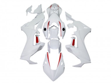 Best 2017-2023 Honda CBR1000RR Motorcycle Fairings - White with Red Line UK