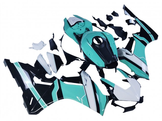 2017-2023 Honda CBR1000RR Motorcycle Fairings - White Light Blue Glossy Black UK