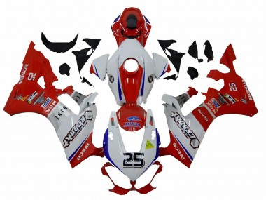 Best 2017-2023 Honda CBR1000RR Motorcycle Fairings - White Red Blue 25 UK