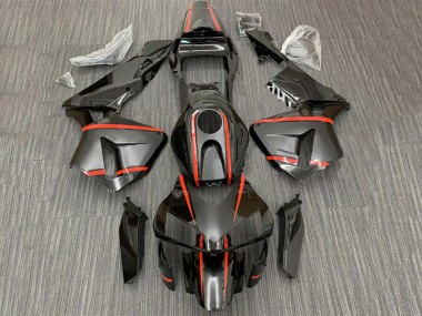 Best 2003-2004 Honda CBR600RR Motorcycle Fairings - Glossy Black Red Stripe UK