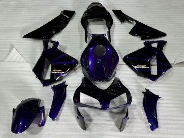 Best 2003-2004 Honda CBR600RR Motorcycle Fairings - Dark Blue Glossy Black UK