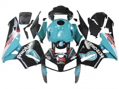 Best 2005-2006 Honda CBR600RR Motorcycle Fairings - Light Blue Black 35 UK