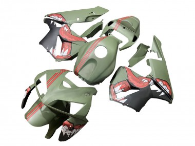 Best 2005-2006 Honda CBR600RR Motorcycle Fairings - Green Red Shark UK