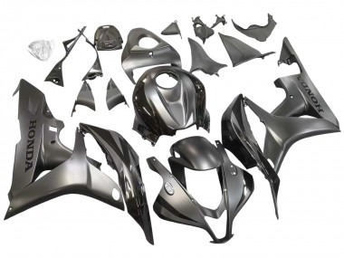 Best 2007-2008 Honda CBR600RR Motorcycle Fairing - Silver Glossy Black UK