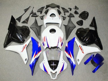 Best 2009-2012 Honda CBR600RR Bike Fairings - White Blue Glossy Black UK