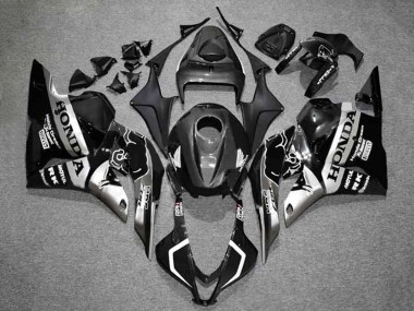 Best 2009-2012 Honda CBR600RR Motorcycle Fairings - Silver Glossy Black HRC UK