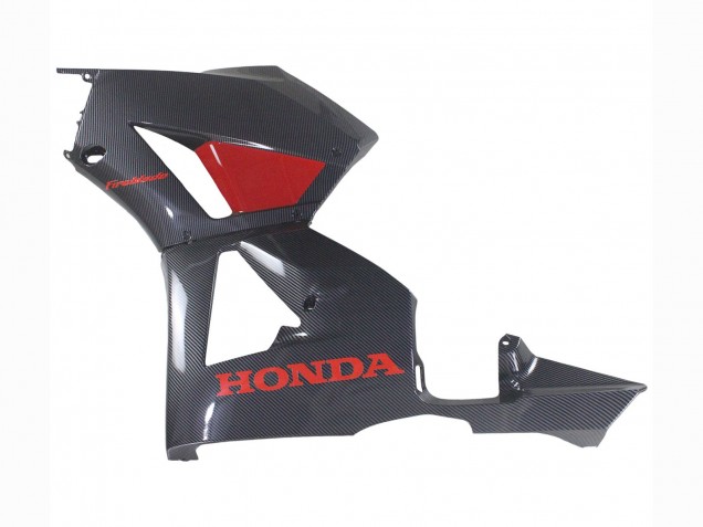 2013-2023 Honda CBR600RR Motorcycle Fairings - Black Carbon Fiber Red UK