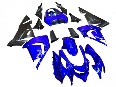 Best 2004-2005 Kawasaki ZX10R Motorcycle Fairings - Blue Black Ninja UK