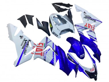 Best 2004-2005 Kawasaki ZX10R Motorcycle Fairings - Glossy Blue White Fiat Motul UK